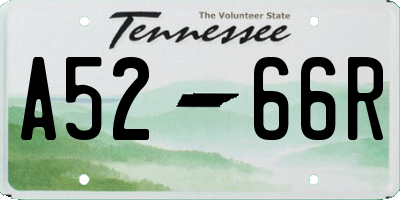 TN license plate A5266R