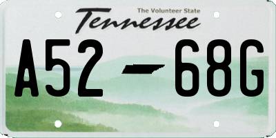 TN license plate A5268G