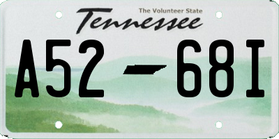 TN license plate A5268I