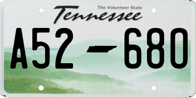 TN license plate A5268O