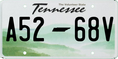 TN license plate A5268V