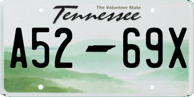 TN license plate A5269X