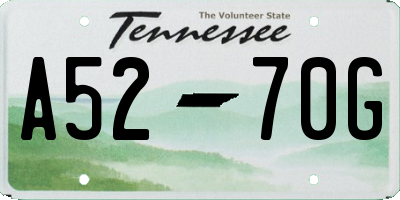 TN license plate A5270G
