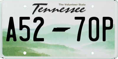TN license plate A5270P