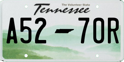 TN license plate A5270R