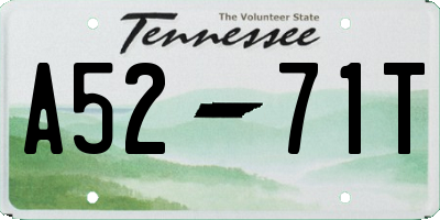 TN license plate A5271T