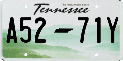 TN license plate A5271Y