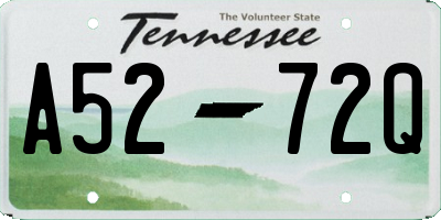 TN license plate A5272Q