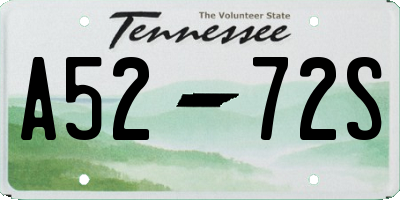 TN license plate A5272S