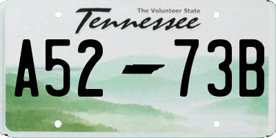 TN license plate A5273B