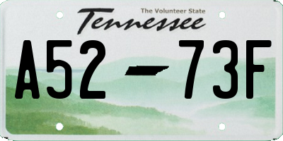 TN license plate A5273F