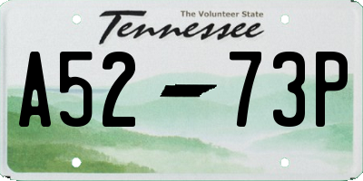 TN license plate A5273P