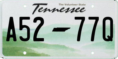 TN license plate A5277Q