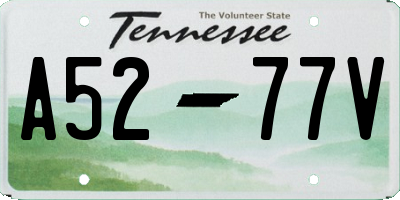 TN license plate A5277V