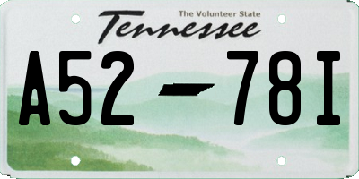 TN license plate A5278I