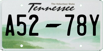 TN license plate A5278Y