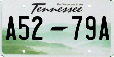 TN license plate A5279A