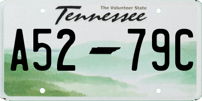 TN license plate A5279C