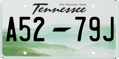 TN license plate A5279J