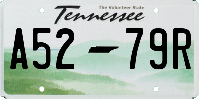 TN license plate A5279R