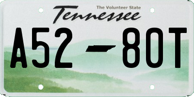 TN license plate A5280T