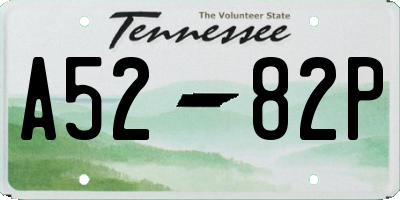 TN license plate A5282P