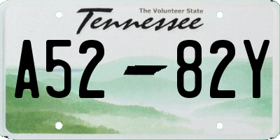TN license plate A5282Y