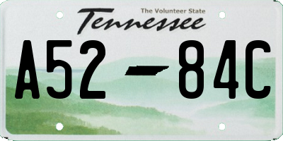 TN license plate A5284C