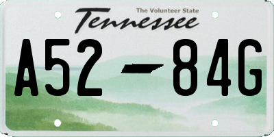 TN license plate A5284G