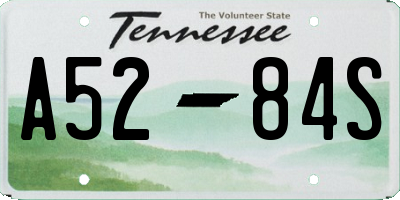 TN license plate A5284S