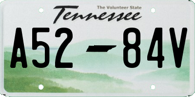 TN license plate A5284V