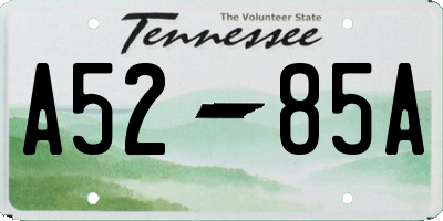 TN license plate A5285A