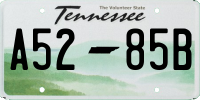 TN license plate A5285B
