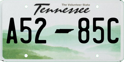 TN license plate A5285C