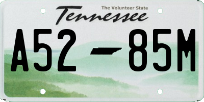 TN license plate A5285M