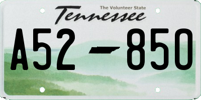 TN license plate A5285O