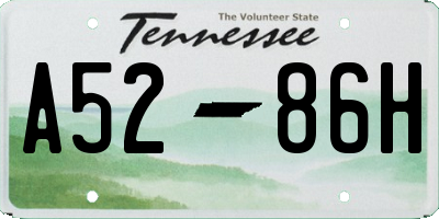 TN license plate A5286H