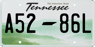TN license plate A5286L