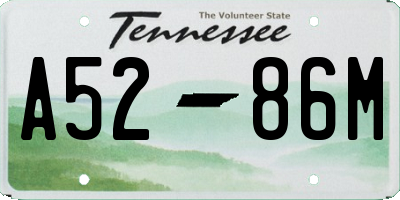 TN license plate A5286M