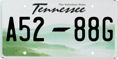TN license plate A5288G