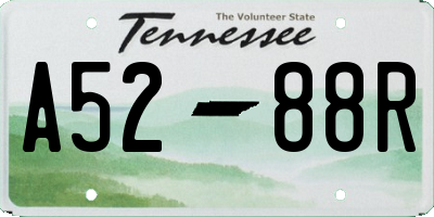TN license plate A5288R