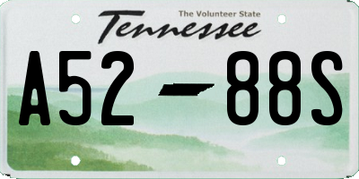 TN license plate A5288S