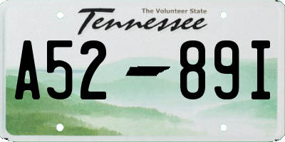 TN license plate A5289I