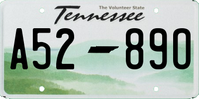 TN license plate A5289O