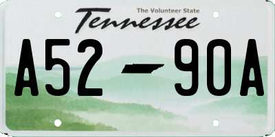 TN license plate A5290A