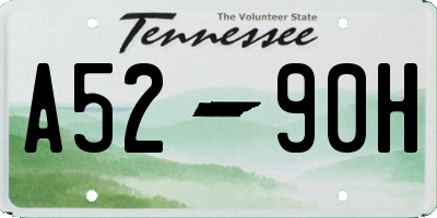 TN license plate A5290H