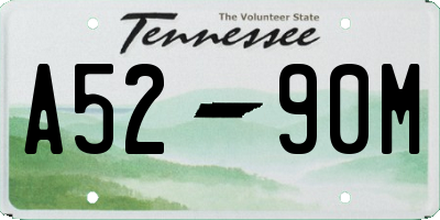 TN license plate A5290M
