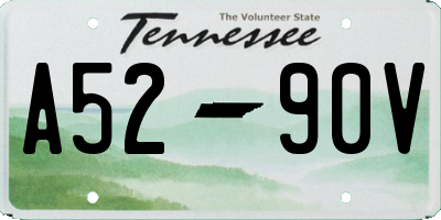 TN license plate A5290V