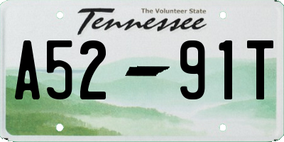 TN license plate A5291T