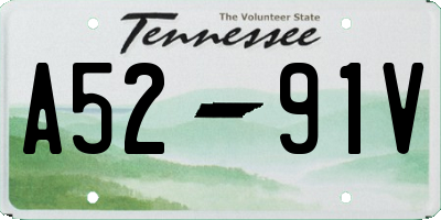 TN license plate A5291V